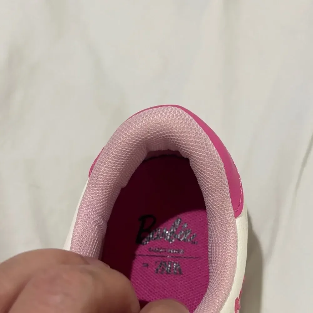 Zara 2.5 Barbie Sneakers in Pink and White nwt lace up rubber sole new with tags
